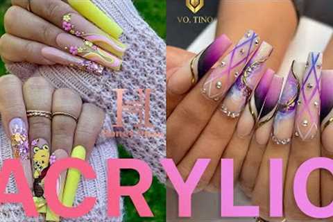 ✨273✨ 10+ Trending Acrylic Nail Art Designs Tutorial Ideas