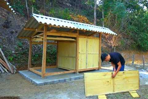 Construction of warehouse walls and wooden safety doors - Build a farm in a new location