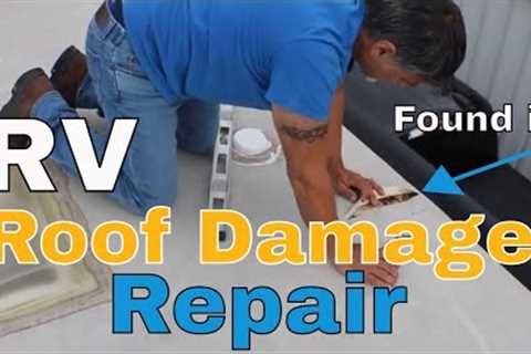 RV Roof Damage Easy Repair Grand Design Reflection *****Use glue in link below******