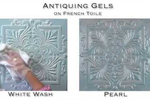 How to Age, Distress Painted Furniture using Antiquing Gel, &amp; French Toile from ALL-IN-ONE Paint