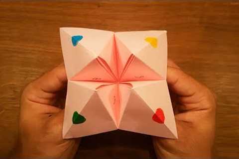 How To Make a Paper Fortune Teller - EASY Origami