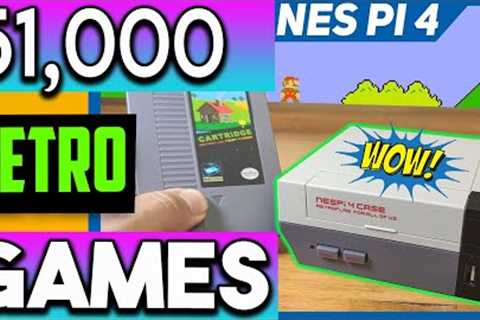 🔴NESPi 4 Retro Gaming Console with 51,000 Games &amp; 60 Systems !