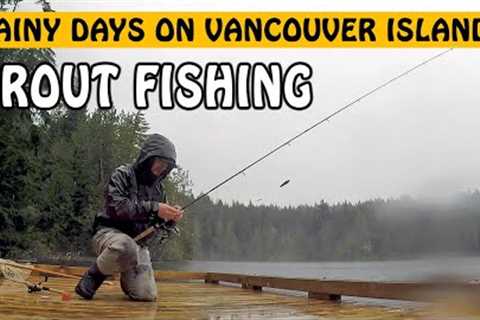 Rainbow Trout Fishing Vancouver Island Lakes in the Rain | Fishing with Rod
