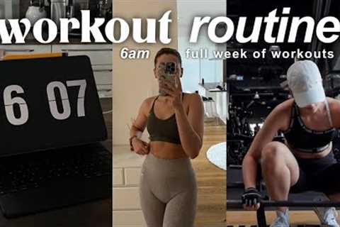 6AM FULL WEEK OF WORKOUTS: Come &amp; Train With Me