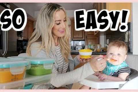 HOW I MAKE MY OWN BABY FOOD! | HOMEMADE BABY PUREES | OLIVIA ZAPO