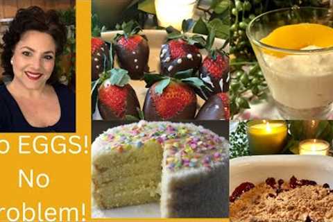 EASY EGGLESS DESSERTS! | Using a box cake 2 1/2 years past the best buy date - Will I survive?!
