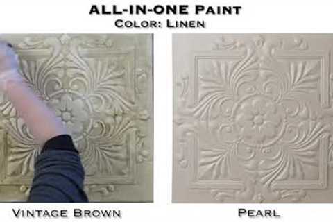 How to Age, Distress Painted Furniture using Antiquing Gel, &amp; Linen from ALL-IN-ONE Paint