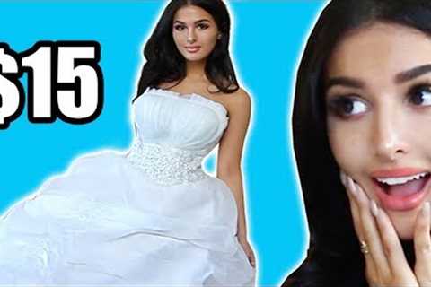 TRYING CHEAP WEDDING DRESSES FROM WISH
