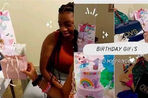 unboxing my princess gifts from her 1st birthday party #thanks to our love ones