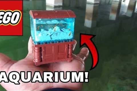 WORLD'S BEST MINI LEGO AQUARIUM with LIVE FISH! (REAL)