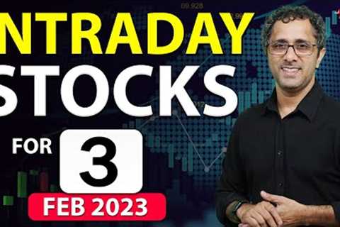 Intraday Stocks for Tomorrow || Intraday Stocks For 03 Feb || #india Stock Market #intradaytrading