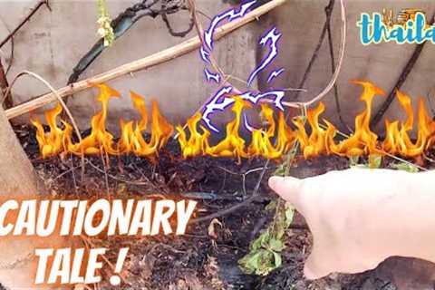 SCARY! Electrical Fire At Our House In Thailand. Building A House In Thailand 2021? Safety Tips !!!