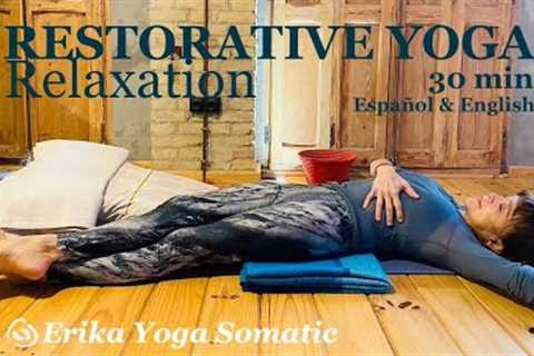 30 min Restorative Yoga Class for Relaxation