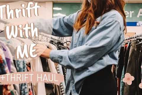 THRIFT WITH ME!  Thrifting at Goodwill + Try on Thrift Haul