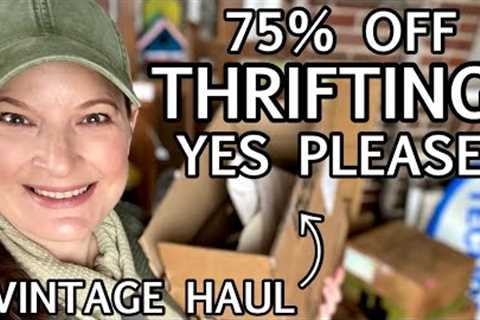 75% OFF THRIFTING TRIP - YES PLEASE! Better than GOODWILL THRIFT WITH ME AND THRIFT HAUL