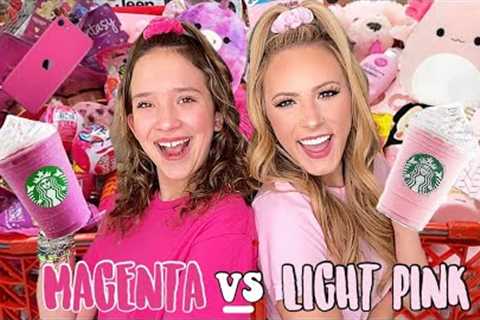 MAGENTA 🌺🌷 VS LIGHT PINK 🌸🩰 TARGET SHOPPING CHALLENGE!