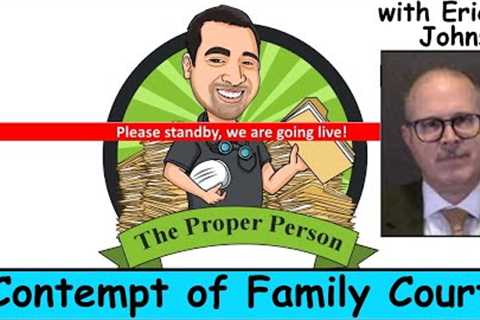 High Conflict Child Custody: Contempt of Family Court