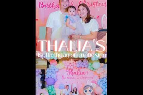 Unboxing our baby girl's birthday gifts