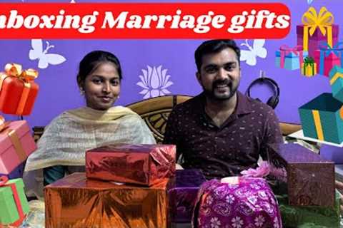 Marriage gift unboxing | My wedding gifts | Got very usefull &amp; big gifts !! | Time Tv | Tamil