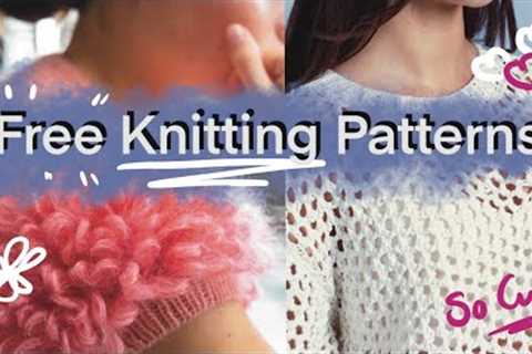 8 FREE KNITTING PATTERNS | With Ravelry-bundle link