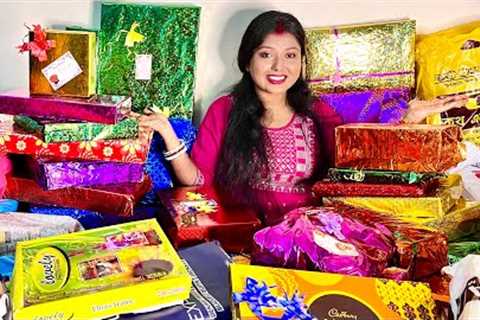 My Wedding Gift Unboxing😍 B. a te ki ki gift Pelam ??