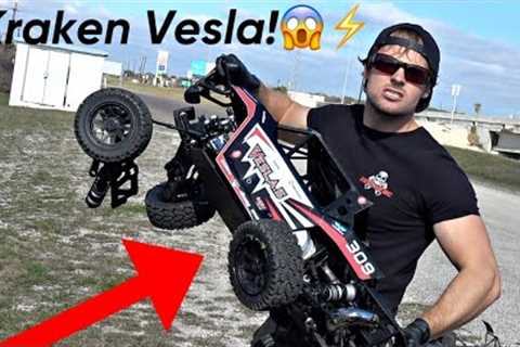 Worst RC Car Crash Ever!? New Vesla! What Broke?
