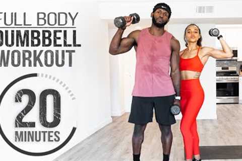 20 Minute Full Body Dumbbell Workout (Light Weight)