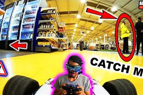 Security Can't Stop FPV RC Car  In N Out Troll Prank!!!
