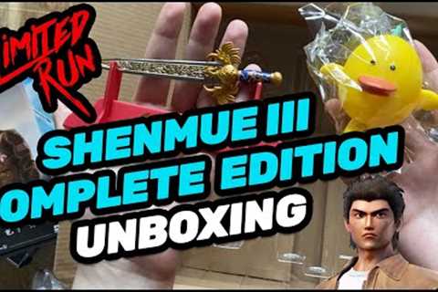Shenmue III Complete Edition - Unboxing - Limited Run Games