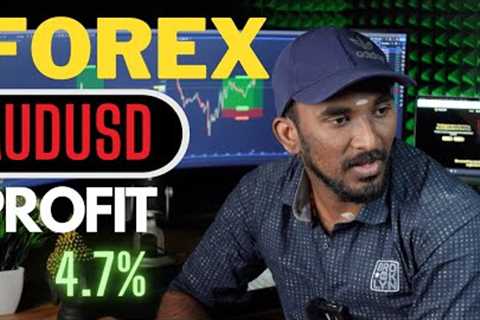 AUDUSD 4.7% Profit Yesterday | Forex Trading Real Profit Tamil | Trading tamil forex