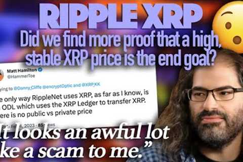 Ripple XRP: Schwartz Says Buyback Is A Scam &amp; Is This More Proof That A High Stable XRP Is The..