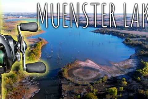 Bass Fishing A New Lake For The 1st Time - MUENSTER LAKE