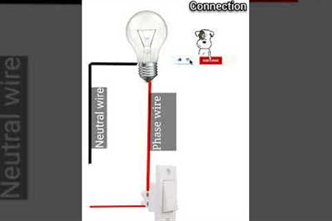 one switch one bulb wiring #shorts #ytshorta