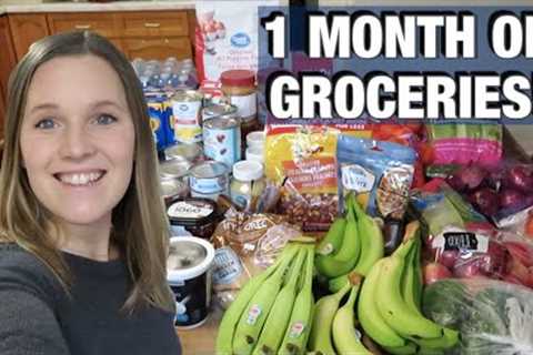 GROCERY HAUL FOR A MONTH! | WHAT WE SPENT ON FOOD IN JANUARY 2023 | LIFE IN CANADA