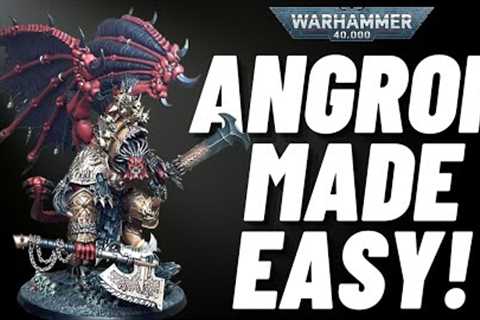 Easily Paint Angron for Warhammer 40k World Eaters with just 15 paints! Suitable for Beginners!