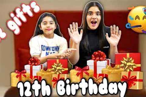 UNBOXING 12 GIFTS ON 12TH BIRTHDAY || 🎁 KASHISH'S BIRTHDAY 🎁