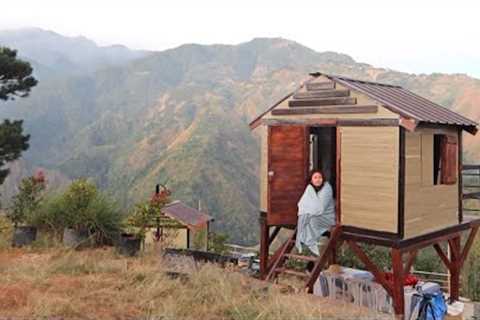 living in a tiny mountain cabin | episode 3