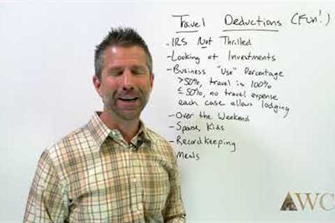 Business Travel Tax Deduction | WCG Inc. | Jason Watson, CPA