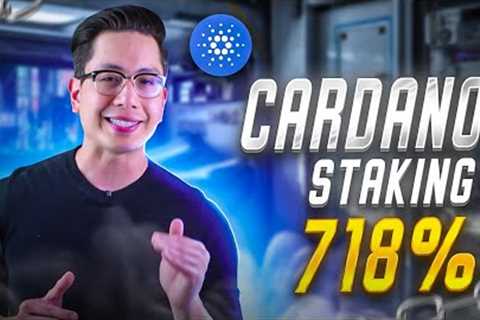 THE MOST PROFITABLE CARDANO coin STAKING at 718% 🚀 ada yield farming