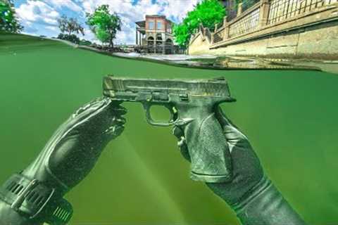 Found Gun in the River! - Scuba Diving (Police NOT Called)