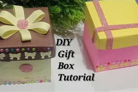 How to make gift box /Diy gifts box tutorial /Beautiful gift box by Hira village vlog