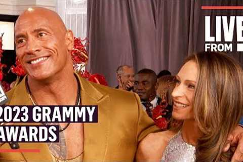 Dwayne Johnson Is STAR-STRUCK by THESE Celebrities at the Grammys | E! News