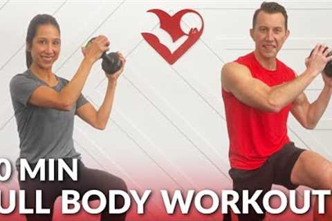 Dumbbell Full Body Workout at Home Strength Training - 40 Minute Total Body Workout with Weights