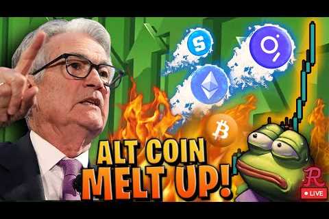 Bitcoin LIVE : ALTCOINS GONE WILD! JEROME POWELLS SWEET NOTHINGS