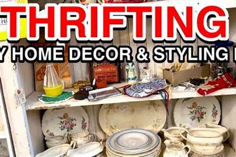 THRIFTING HOME DECOR AND STYLING IT! COUNTRY KITCHEN DECORATING WITH THRIFT STORE FINDS!
