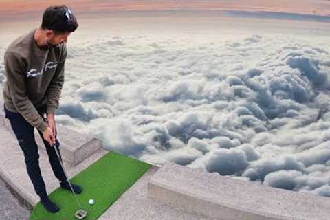 Worlds Highest Mini Golf Hole-in-One Challenge!