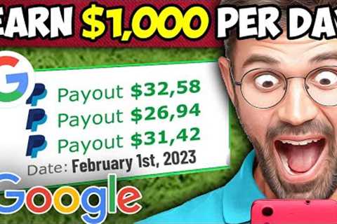 Earn $1,008.17 Using THIS FREE Google Trick! (Make Money Online From Home 2023)