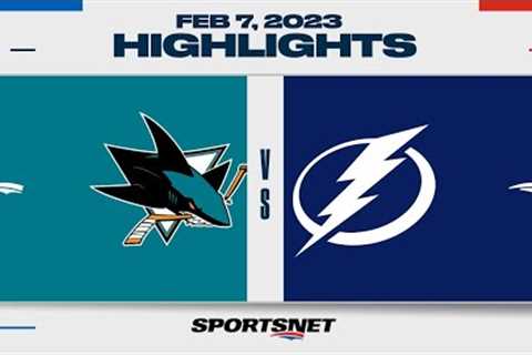 NHL Highlights | Sharks vs. Lightning - February 7, 2023