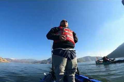 Winter Jig fishing on Pine Flat Lake