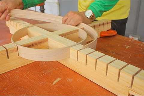 Extremely Skillful And Excellent Wood Bending Skills From The Carpenter // Unique Woodworking Ideas